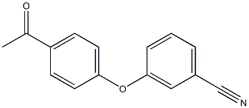 3-(4-acetylphenoxy)benzonitrile Struktur