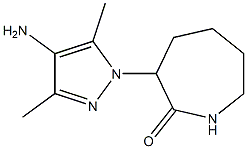 3-(4-amino-3,5-dimethyl-1H-pyrazol-1-yl)azepan-2-one Struktur