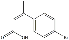 3-(4-bromophenyl)but-2-enoic acid 化学構造式