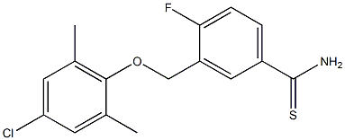 3-(4-chloro-2,6-dimethylphenoxymethyl)-4-fluorobenzene-1-carbothioamide