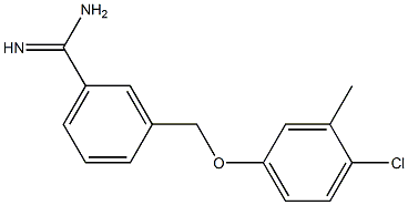 3-(4-chloro-3-methylphenoxymethyl)benzene-1-carboximidamide 结构式