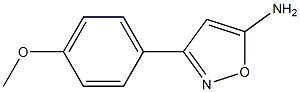 3-(4-メトキシフェニル)-1,2-オキサゾール-5-アミン 化学構造式