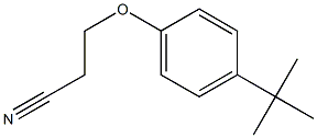 3-(4-tert-butylphenoxy)propanenitrile,,结构式