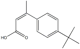 3-(4-tert-butylphenyl)but-2-enoic acid 化学構造式