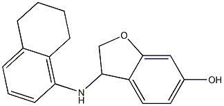 3-(5,6,7,8-tetrahydronaphthalen-1-ylamino)-2,3-dihydro-1-benzofuran-6-ol Struktur