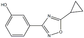 3-(5-cyclopropyl-1,2,4-oxadiazol-3-yl)phenol Struktur
