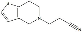 3-(6,7-dihydrothieno[3,2-c]pyridin-5(4H)-yl)propanenitrile,,结构式
