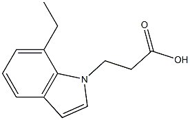 3-(7-ethyl-1H-indol-1-yl)propanoic acid Structure