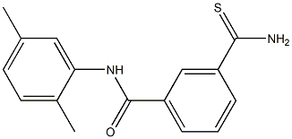 3-(aminocarbonothioyl)-N-(2,5-dimethylphenyl)benzamide Struktur