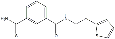 3-(aminocarbonothioyl)-N-(2-thien-2-ylethyl)benzamide Structure