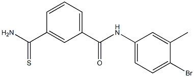 3-(aminocarbonothioyl)-N-(4-bromo-3-methylphenyl)benzamide