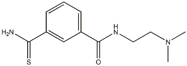 3-(aminocarbonothioyl)-N-[2-(dimethylamino)ethyl]benzamide,,结构式