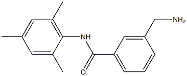 3-(aminomethyl)-N-(2,4,6-trimethylphenyl)benzamide 化学構造式