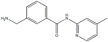 3-(aminomethyl)-N-(4-methylpyridin-2-yl)benzamide 结构式
