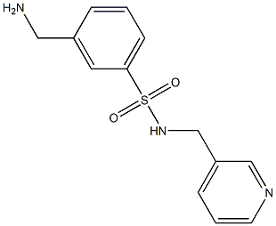 3-(aminomethyl)-N-(pyridin-3-ylmethyl)benzene-1-sulfonamide