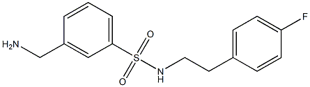 3-(aminomethyl)-N-[2-(4-fluorophenyl)ethyl]benzene-1-sulfonamide
