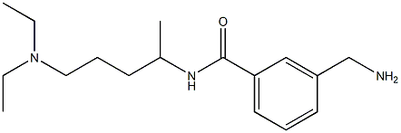 3-(aminomethyl)-N-[5-(diethylamino)pentan-2-yl]benzamide Struktur