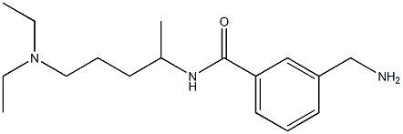 3-(aminomethyl)-N-[5-(diethylamino)pentan-2-yl]benzamide 结构式