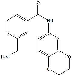 3-(aminomethyl)-N-2,3-dihydro-1,4-benzodioxin-6-ylbenzamide Structure