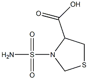 3-(aminosulfonyl)-1,3-thiazolidine-4-carboxylic acid Structure