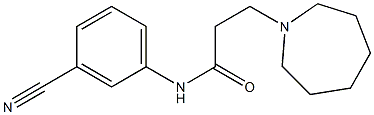 3-(azepan-1-yl)-N-(3-cyanophenyl)propanamide