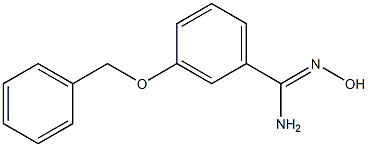 3-(benzyloxy)-N'-hydroxybenzenecarboximidamide Struktur