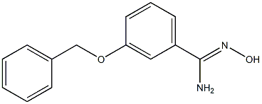 3-(benzyloxy)-N'-hydroxybenzenecarboximidamide 化学構造式