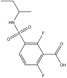 3-(butan-2-ylsulfamoyl)-2,6-difluorobenzoic acid