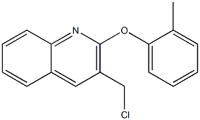 3-(chloromethyl)-2-(2-methylphenoxy)quinoline Structure