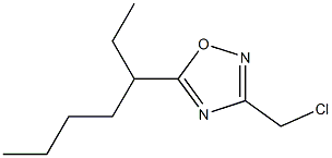 3-(chloromethyl)-5-(heptan-3-yl)-1,2,4-oxadiazole,,结构式