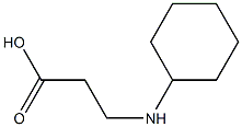3-(cyclohexylamino)propanoic acid,,结构式