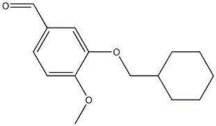 3-(cyclohexylmethoxy)-4-methoxybenzaldehyde,126521-65-1,结构式