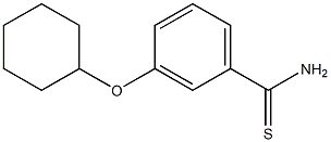 3-(cyclohexyloxy)benzene-1-carbothioamide Structure