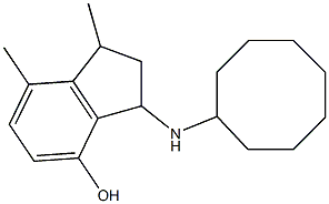 3-(cyclooctylamino)-1,7-dimethyl-2,3-dihydro-1H-inden-4-ol Structure