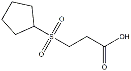 3-(cyclopentylsulfonyl)propanoic acid Struktur