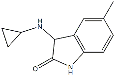 3-(cyclopropylamino)-5-methyl-1,3-dihydro-2H-indol-2-one,,结构式