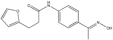 3-(furan-2-yl)-N-{4-[1-(hydroxyimino)ethyl]phenyl}propanamide