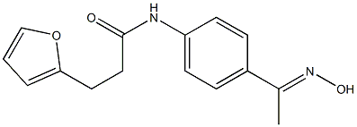  3-(furan-2-yl)-N-{4-[1-(hydroxyimino)ethyl]phenyl}propanamide