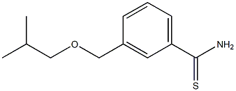 3-(isobutoxymethyl)benzenecarbothioamide Structure