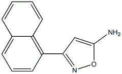 3-(naphthalen-1-yl)-1,2-oxazol-5-amine 结构式