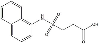 3-(naphthalen-1-ylsulfamoyl)propanoic acid Structure