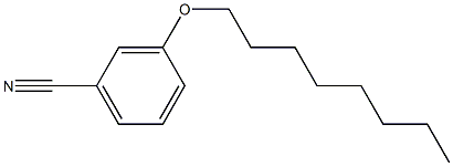 3-(octyloxy)benzonitrile,,结构式