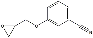 3-(oxiran-2-ylmethoxy)benzonitrile,,结构式