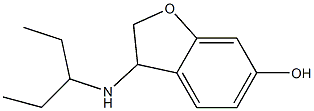 3-(pentan-3-ylamino)-2,3-dihydro-1-benzofuran-6-ol Structure