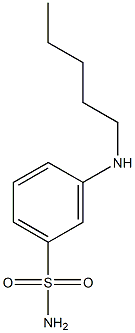 3-(pentylamino)benzene-1-sulfonamide Structure
