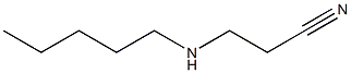 3-(pentylamino)propanenitrile 化学構造式