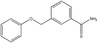 3-(phenoxymethyl)benzenecarbothioamide Structure
