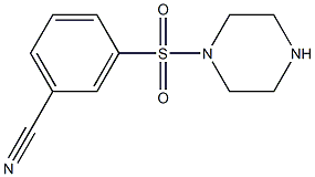 3-(piperazine-1-sulfonyl)benzonitrile Structure