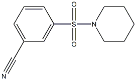 3-(piperidin-1-ylsulfonyl)benzonitrile 结构式