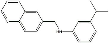 3-(propan-2-yl)-N-(quinolin-6-ylmethyl)aniline,,结构式